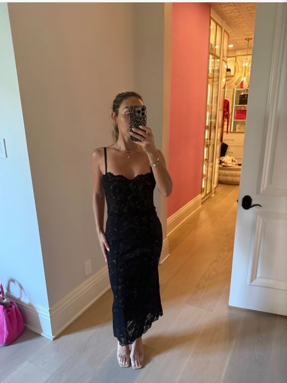 Vici Sweet Lover Lace Midi Dress Black Small - Picture 6 of 9